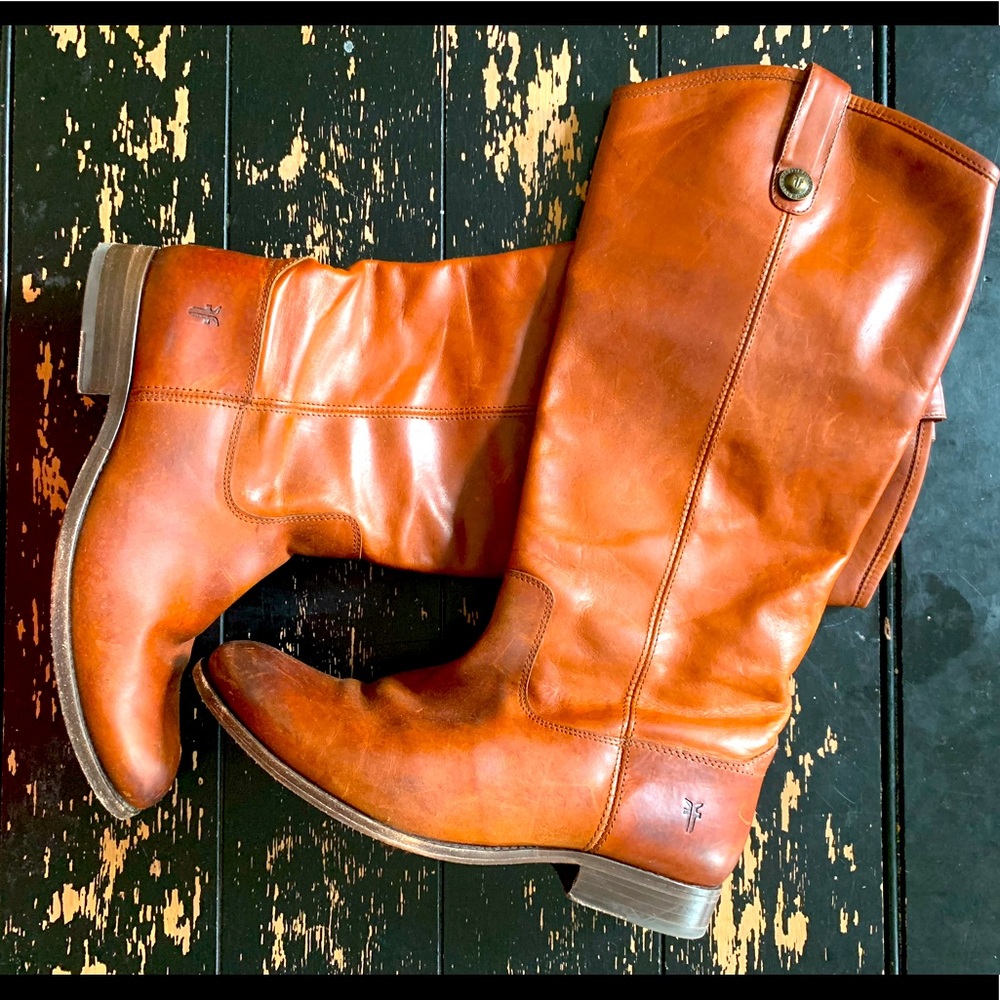 Frye 9.5 Extended Calf Melissa Boots